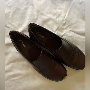Clarks BlackBerry Slip-On dark brown loafers